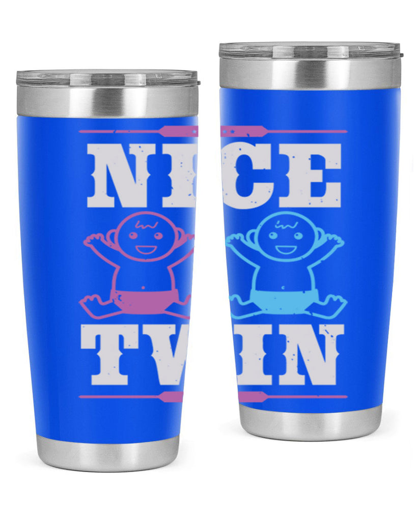 Nice Twin Style 26#- baby shower- tumbler