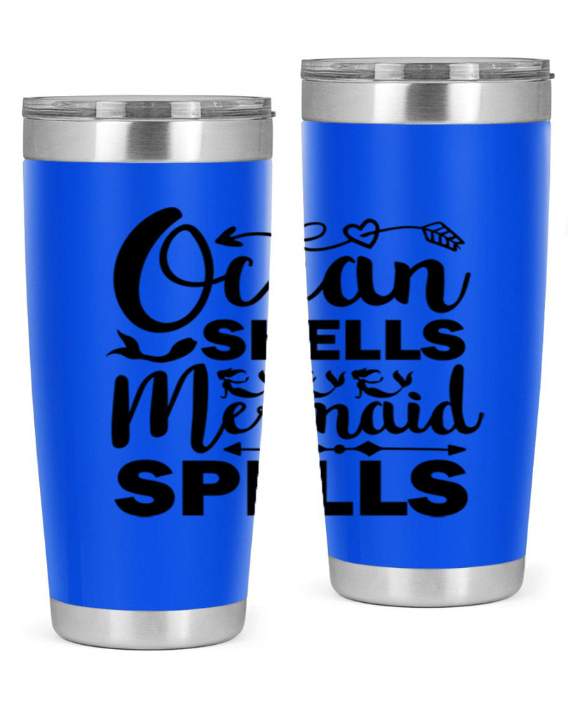 Ocean Shells Mermaid Spells 521#- mermaid- Tumbler