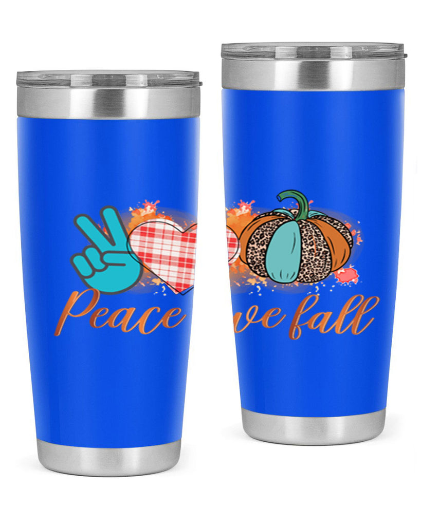 Peace Love Fall 466#- fall- Tumbler