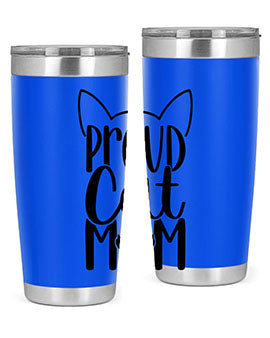 Pround Cat Mom Style 103#- cat- Tumbler