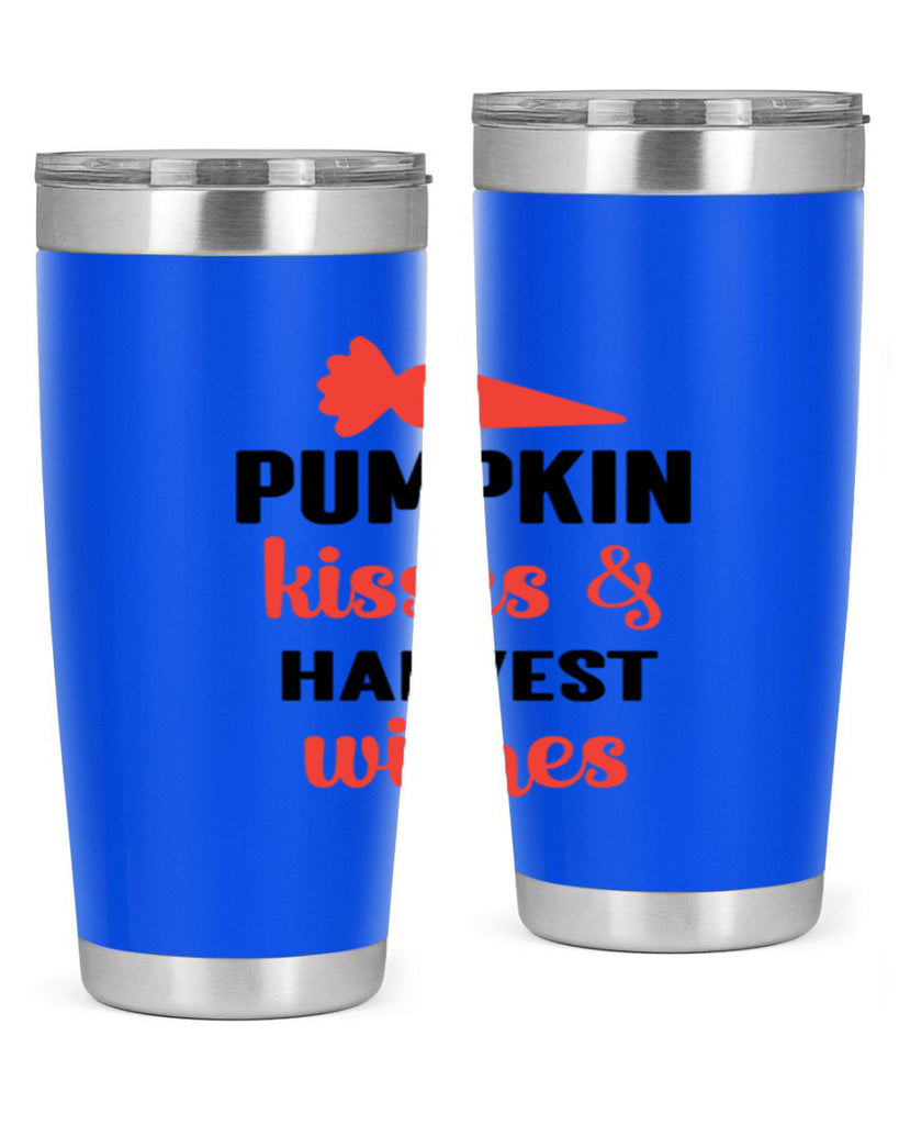 Pumpkin kisses harvest wishes 524#- fall- Tumbler