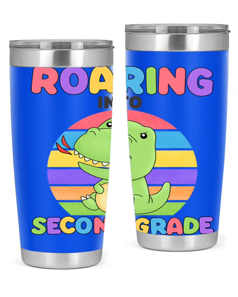 Roaring to 2nd Grade Trex 23#- second grade- Tumbler