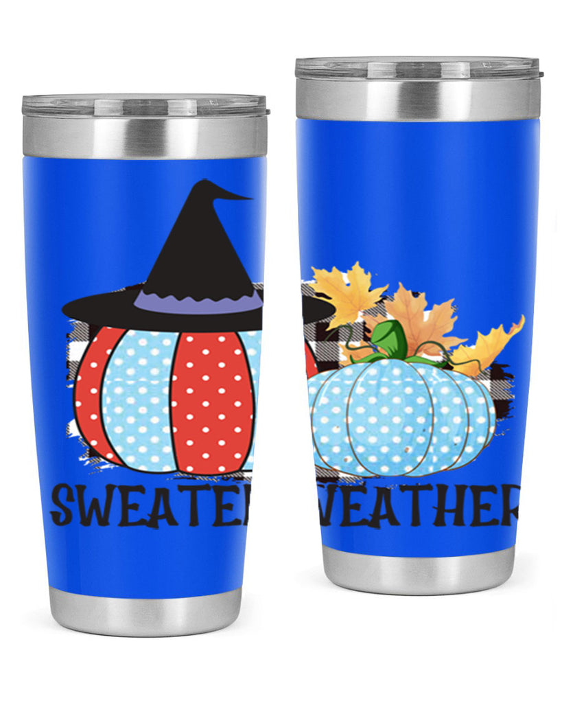 Sweater Weather Pumpkin Gnome 586#- fall- Tumbler