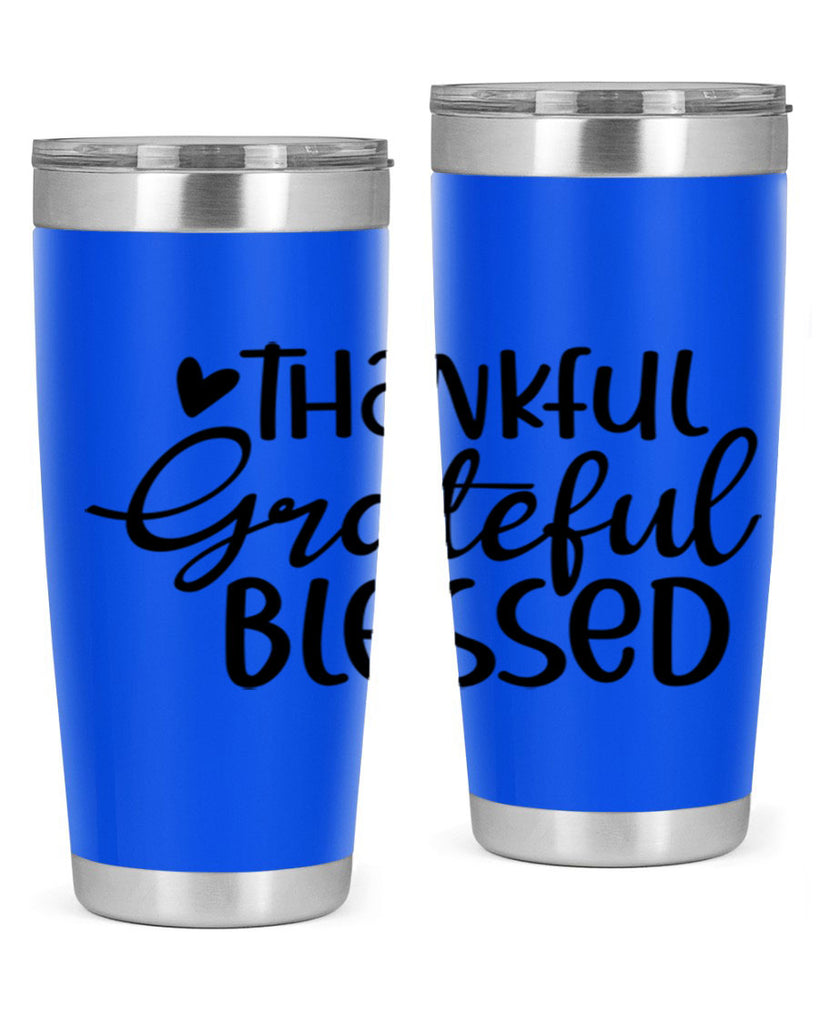 Thankful Grateful Blessed 605#- fall- Tumbler