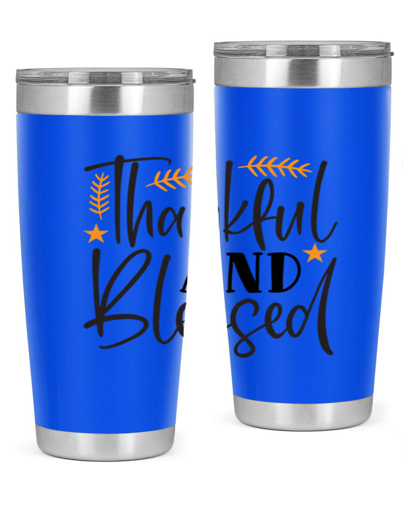 Thankfulandblessed 608#- fall- Tumbler
