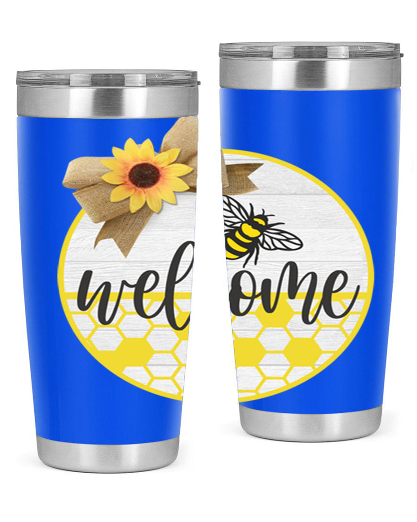 Welcome Bee and hive Mockup566#- spring- Tumbler