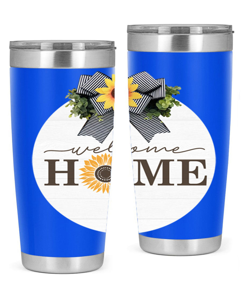 Welcome Home sunflower Mockup572#- spring- Tumbler