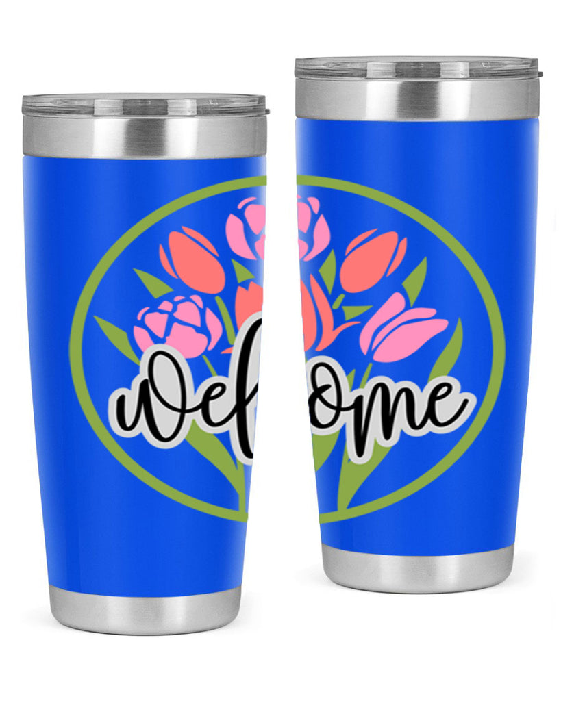 Welcome flowers bouquet571#- spring- Tumbler