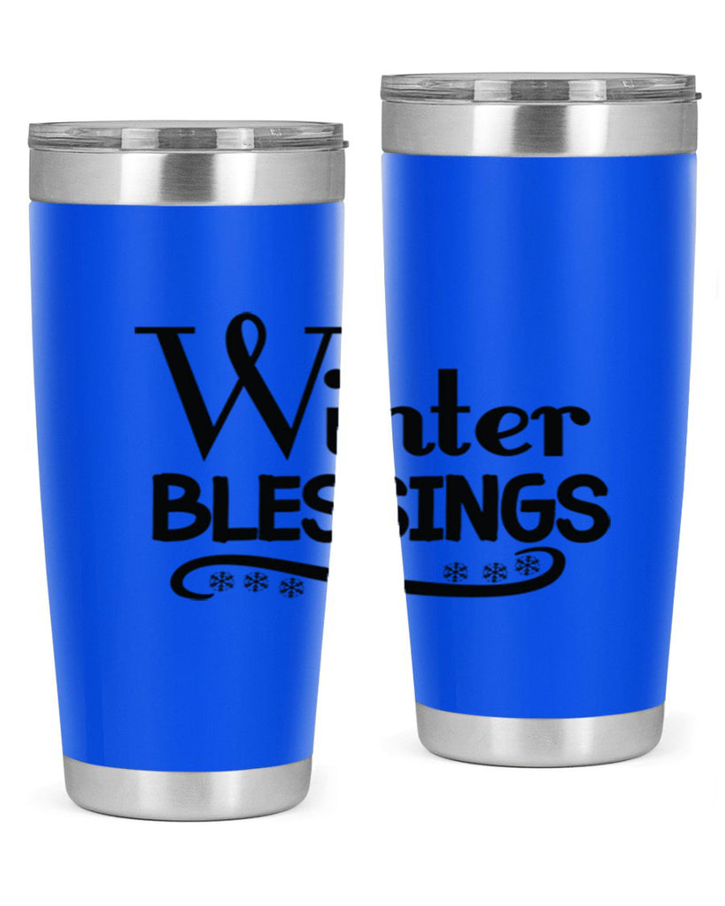 Winter Blessings 493#- winter- Tumbler