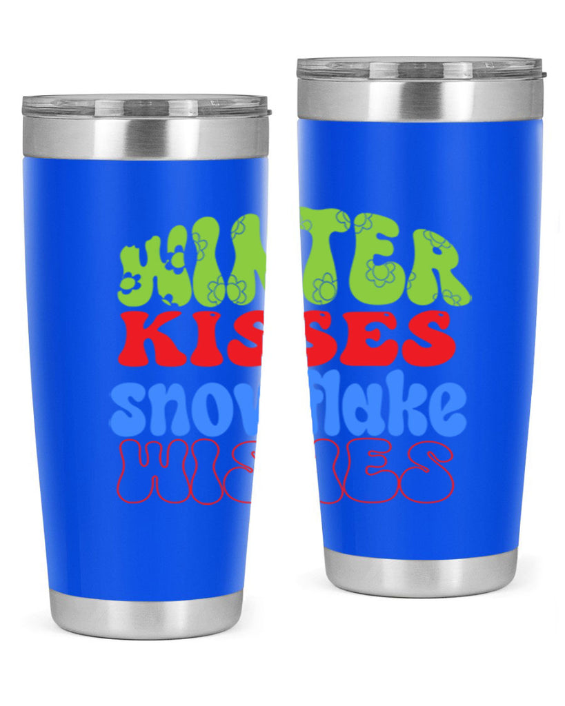 Winter kisses snowflake wishes 520#- winter- Tumbler