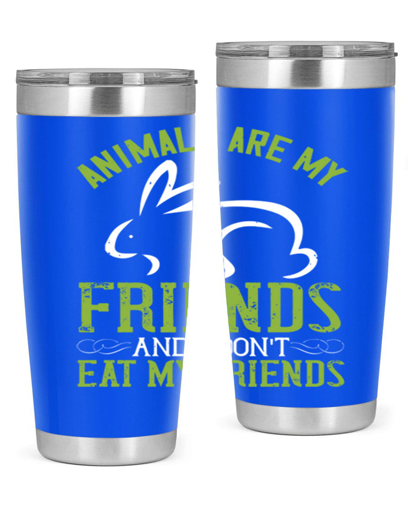 animals are my friends and i dont eat my friendss 104#- vegan- Tumbler