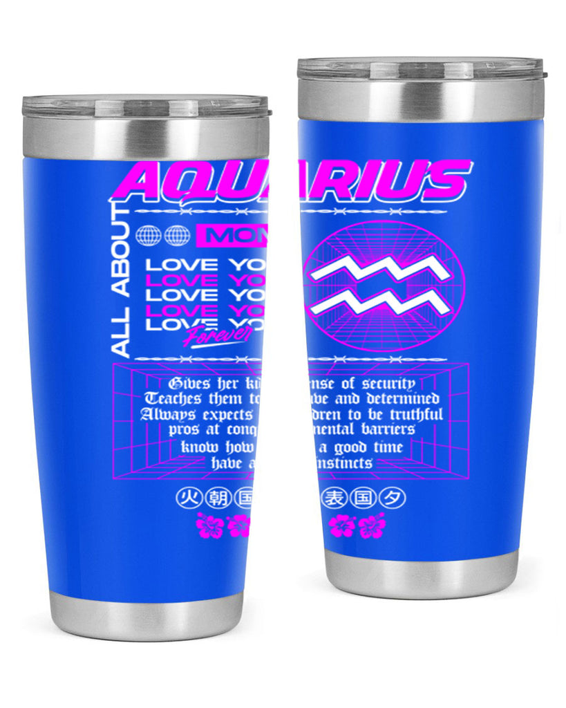 aquarius 86#- zodiac- Tumbler