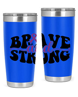 brave and strong 129#- alzheimers- Tumbler