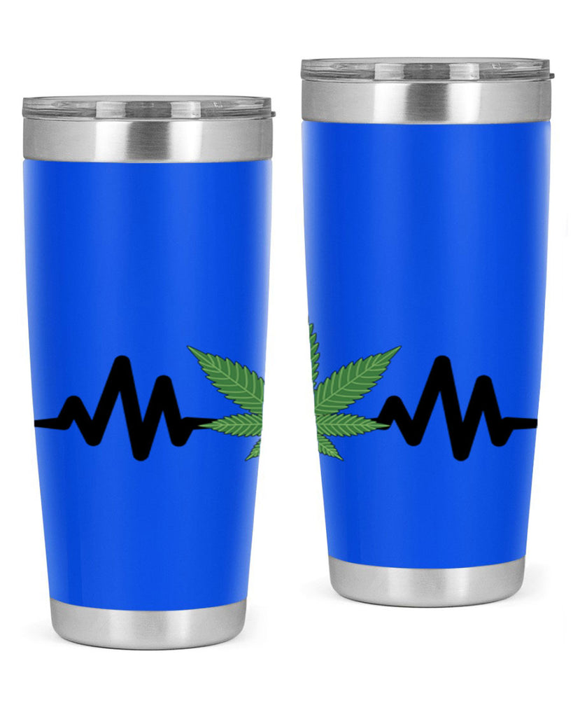 cannabis heartbeat 46#- marijuana- Tumbler