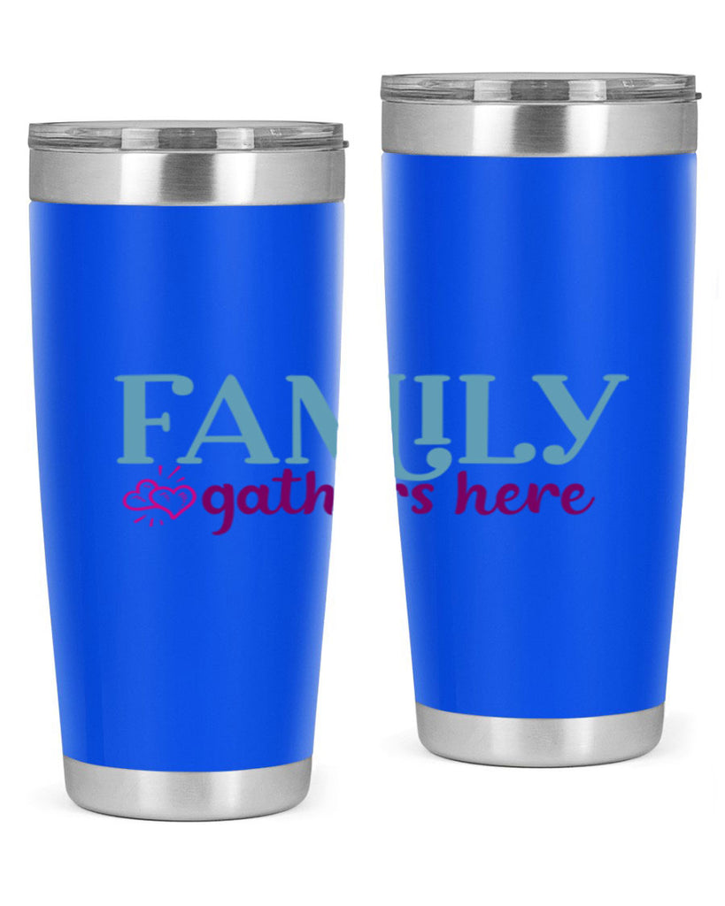 family gathers here 40#- family- Tumbler