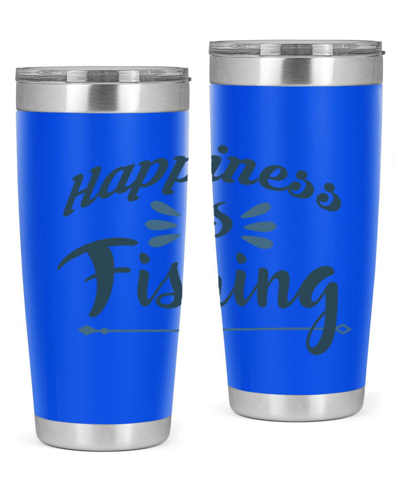 happiness is fishing 122#- fishing- Tumbler