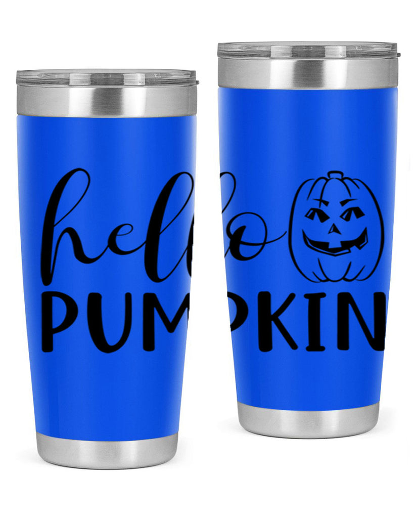hello pumpkin 287#- fall- Tumbler