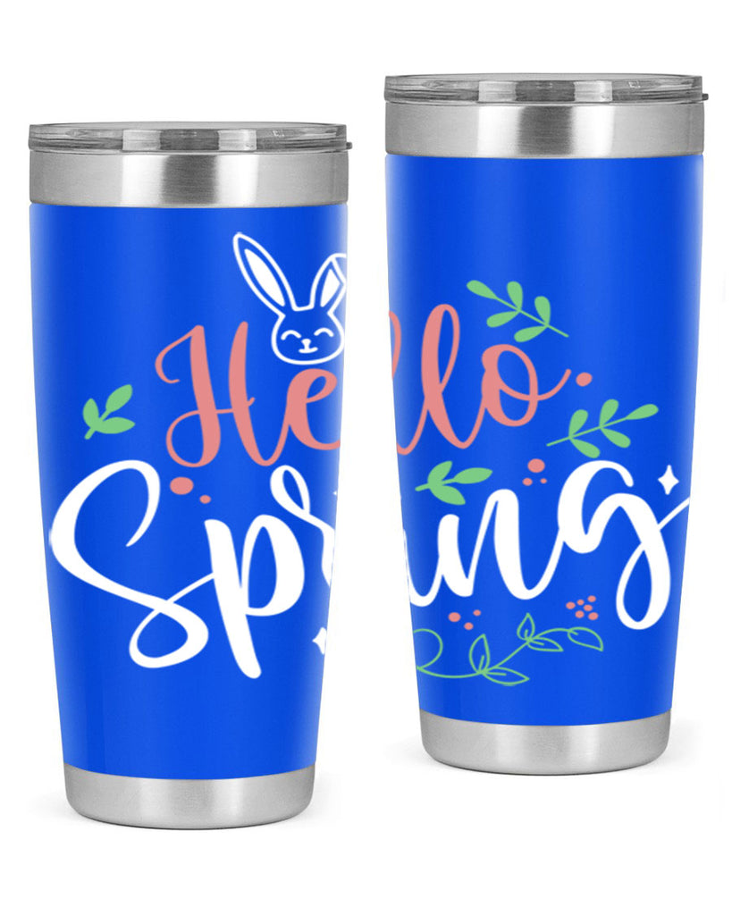 hello spring 77#- easter- Tumbler