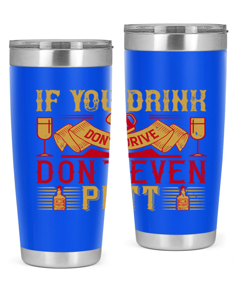 if you drink dont drive dont even putt 37#- drinking- Tumbler