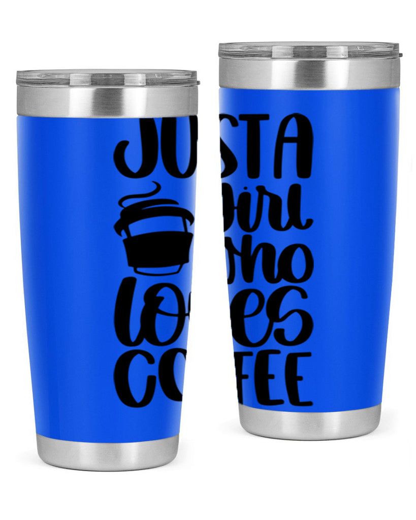 just a girl who loves coffee 86#- coffee- Tumbler