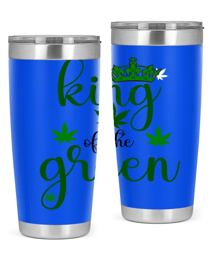 king of the green 177#- marijuana- Tumbler