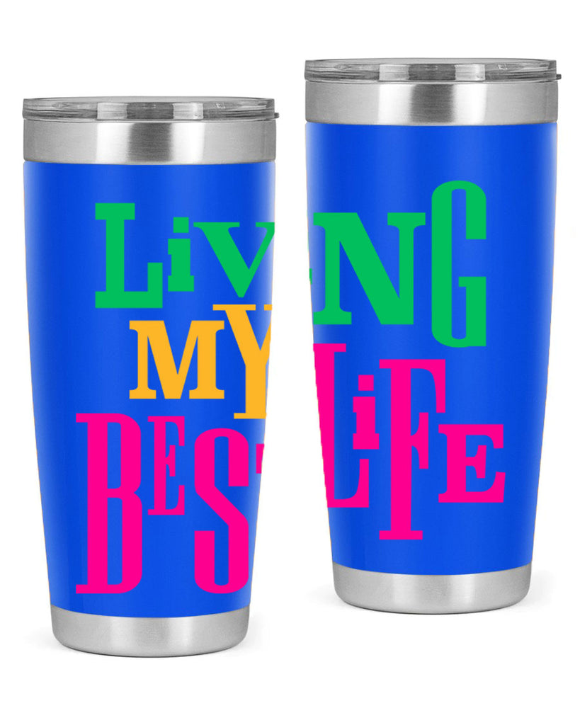 living my best life 96#- black words phrases- Cotton Tank