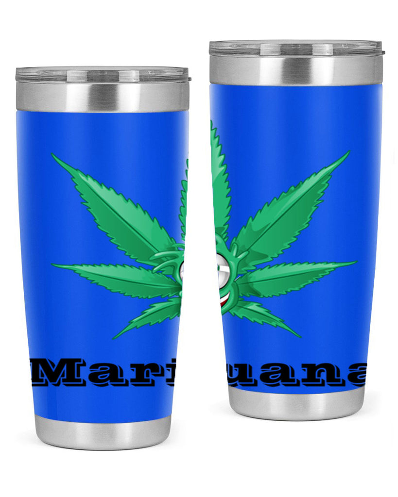 marijuana happy face 199#- marijuana- Tumbler