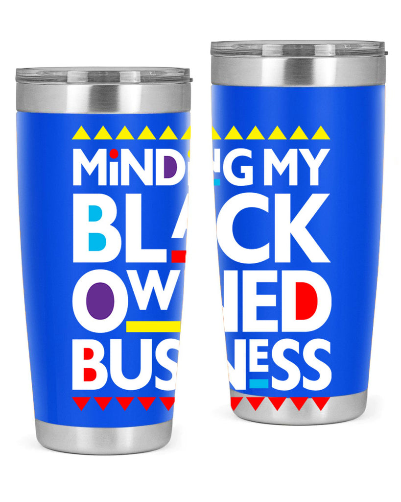 minding my black ownedbusiness 68#- black words phrases- Cotton Tank