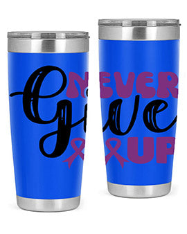 never give up 198#- alzheimers- Tumbler