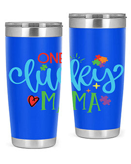 one lucky mama Style 33#- autism- Tumbler