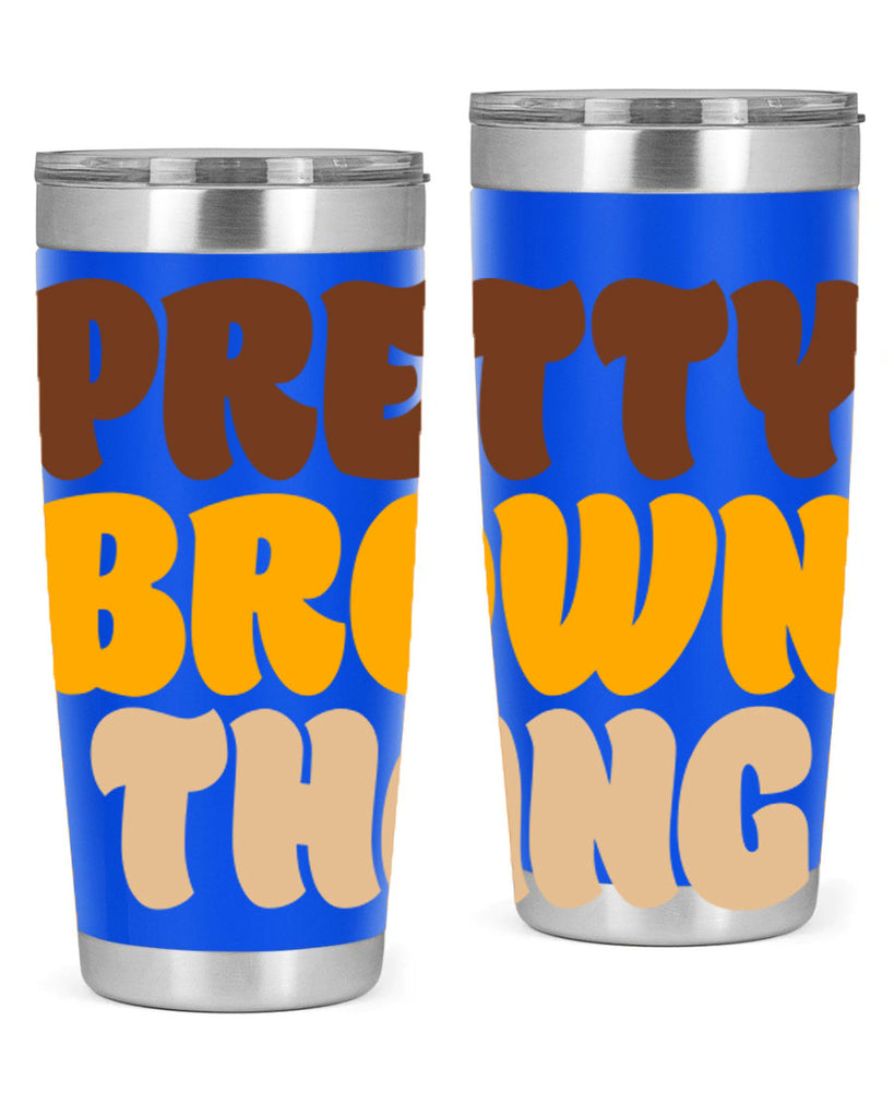 pretty  brown thang 52#- black words phrases- Cotton Tank