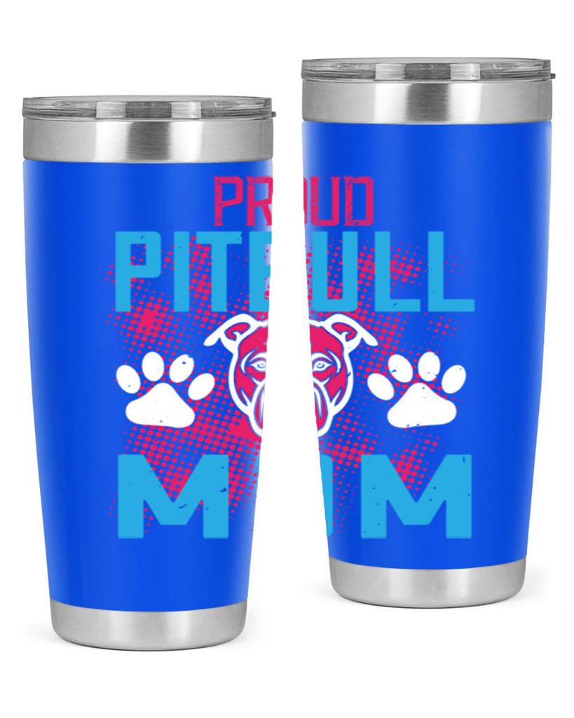 proud pitbull mom 70#- mom- Tumbler