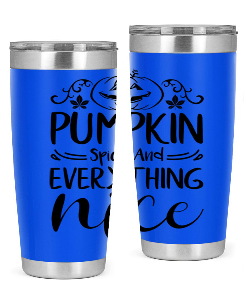 pumpkin spice and everything nice 542#- fall- Tumbler