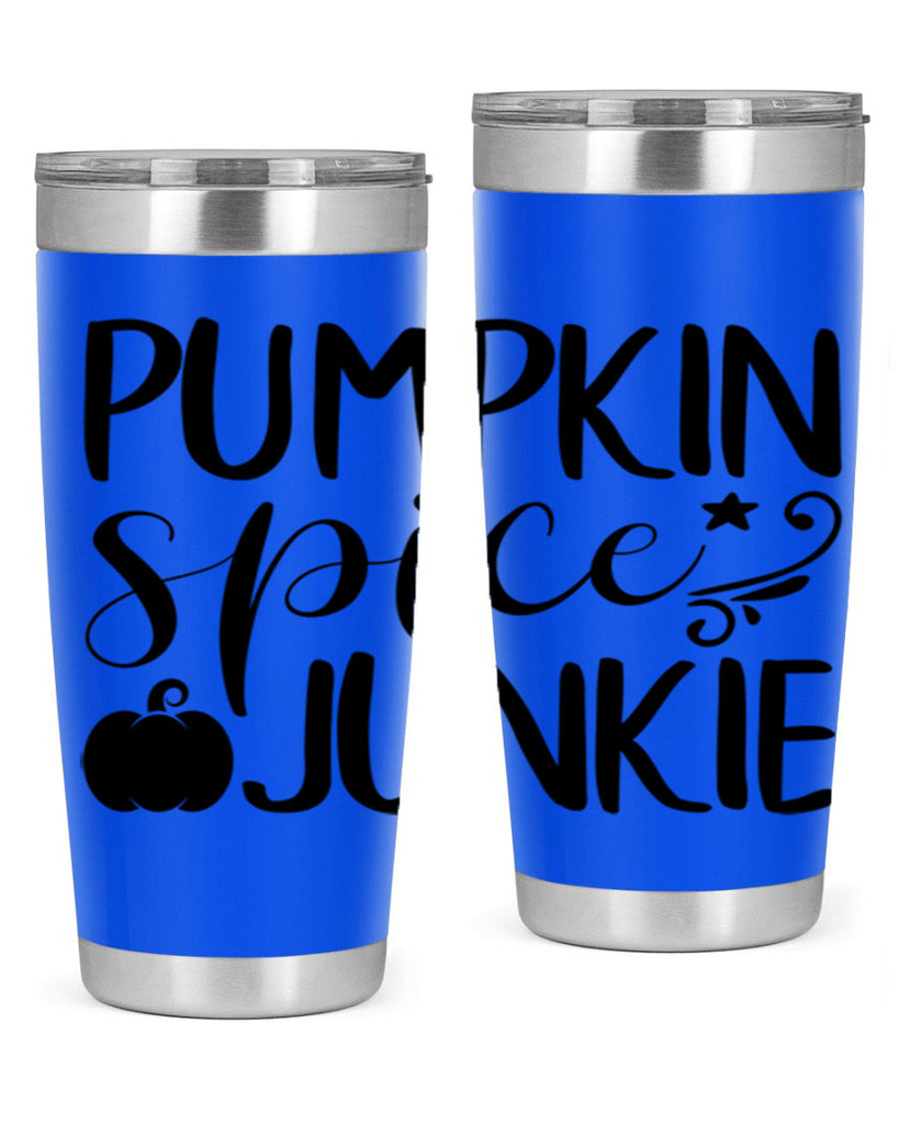 pumpkin spice junkie 548#- fall- Tumbler