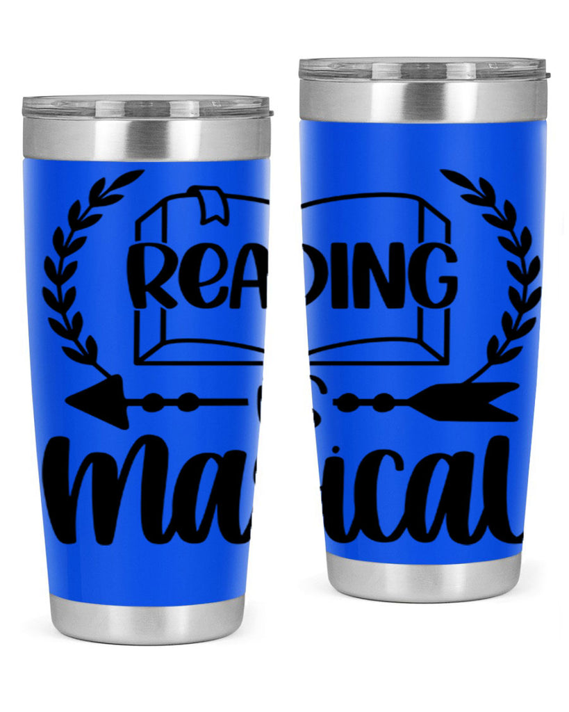 reading is magical 30#- reading- Tumbler