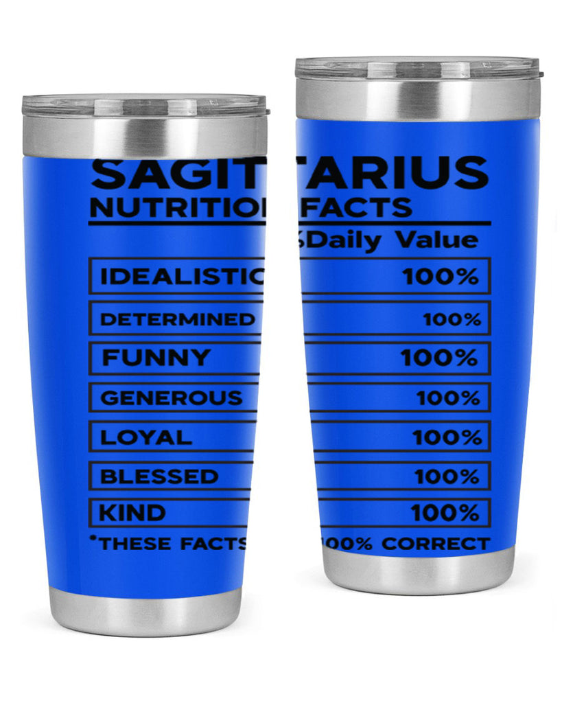 sagittarius Nutrition Facts 400#- zodiac- Tumbler