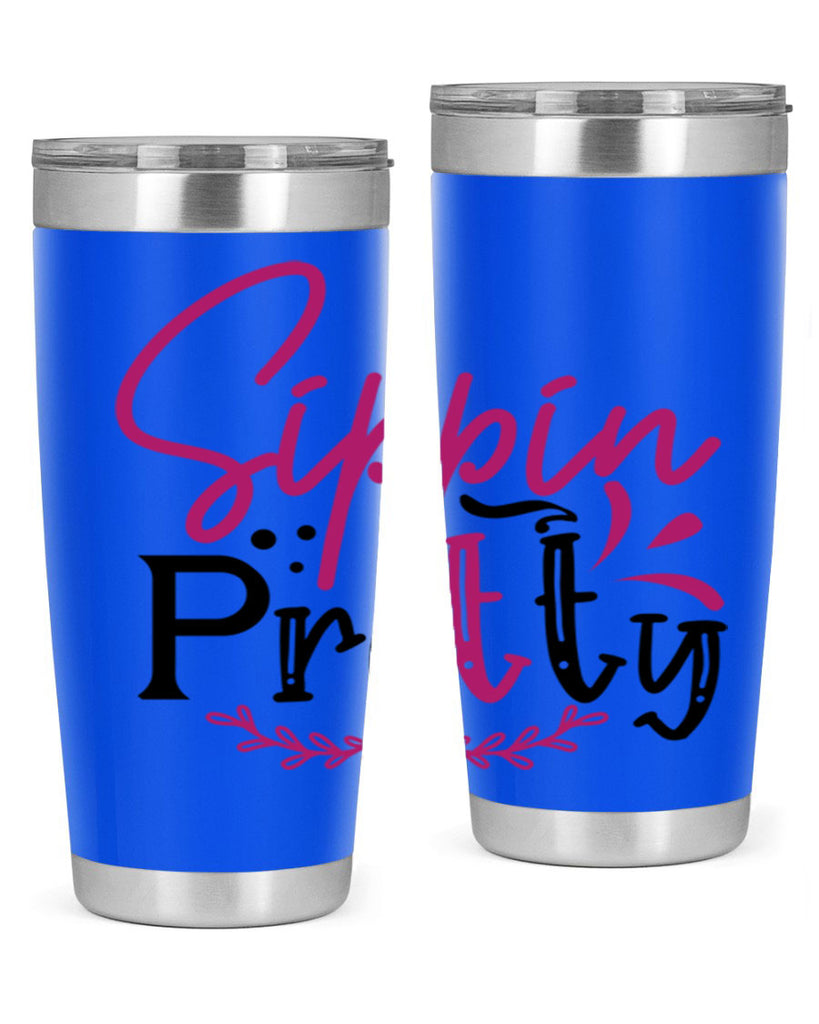 sippin pretty 161#- wine- Tumbler