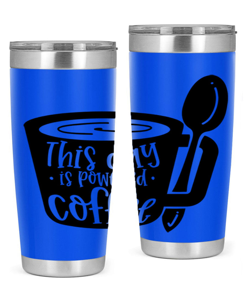 this day is powered coffee 17#- coffee- Tumbler