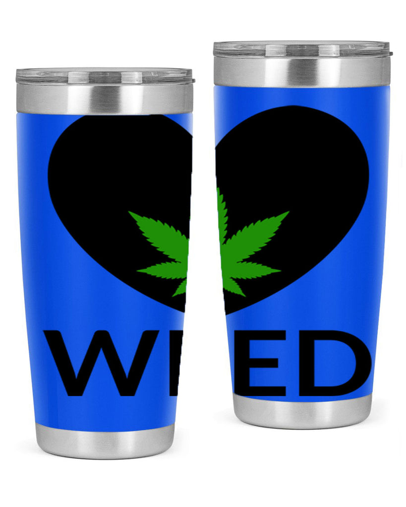 weed cannabis 284#- marijuana- Tumbler