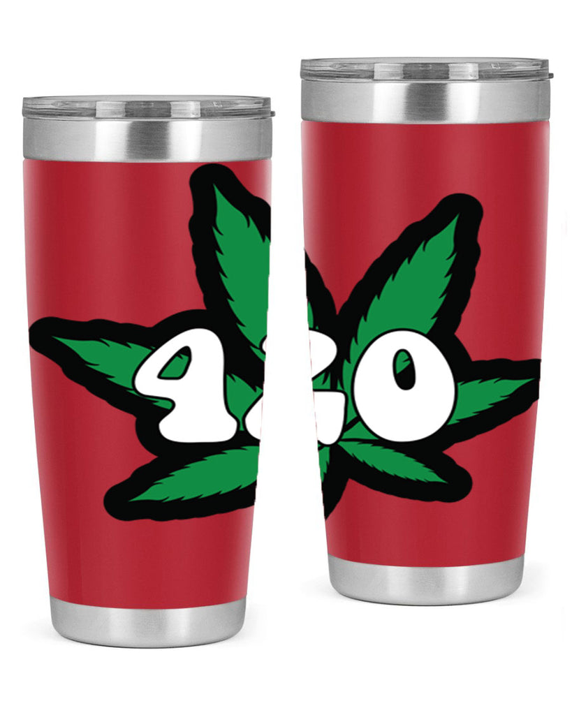 420 4#- marijuana- Tumbler