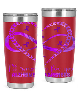 AlzheimerS Awareness Heart Infinity 14#- alzheimers- Tumbler