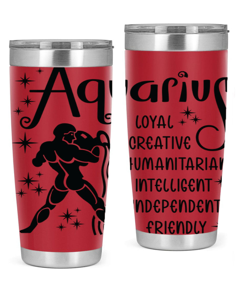 Aquarius 64#- zodiac- Tumbler