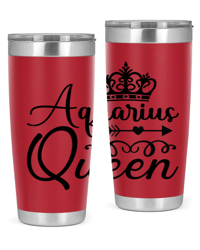 Aquarius queen 74#- zodiac- Tumbler