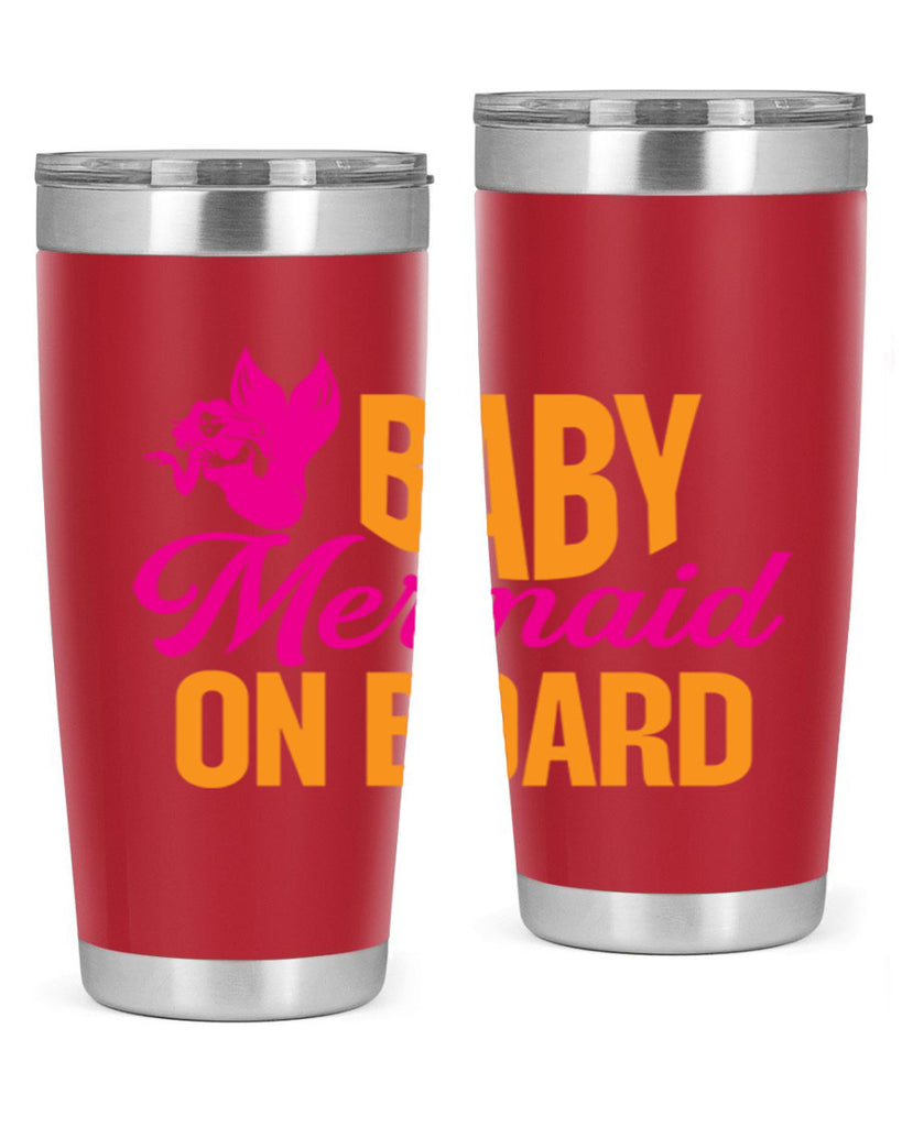 Baby Mermaid On Board 22#- mermaid- Tumbler