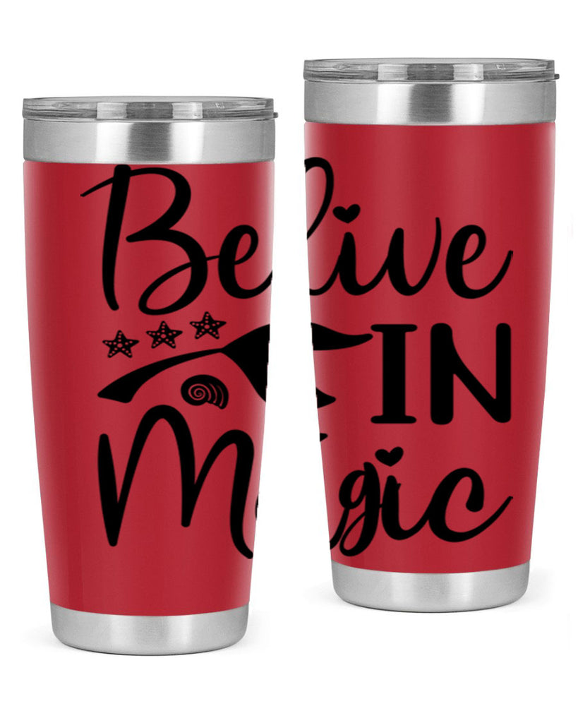 Belive in magic design 66#- mermaid- Tumbler