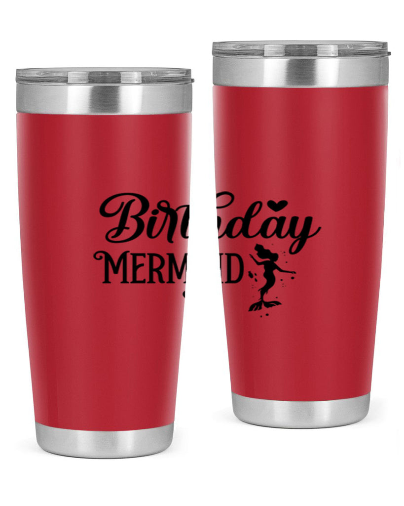 Birthday Mermaid 72#- mermaid- Tumbler