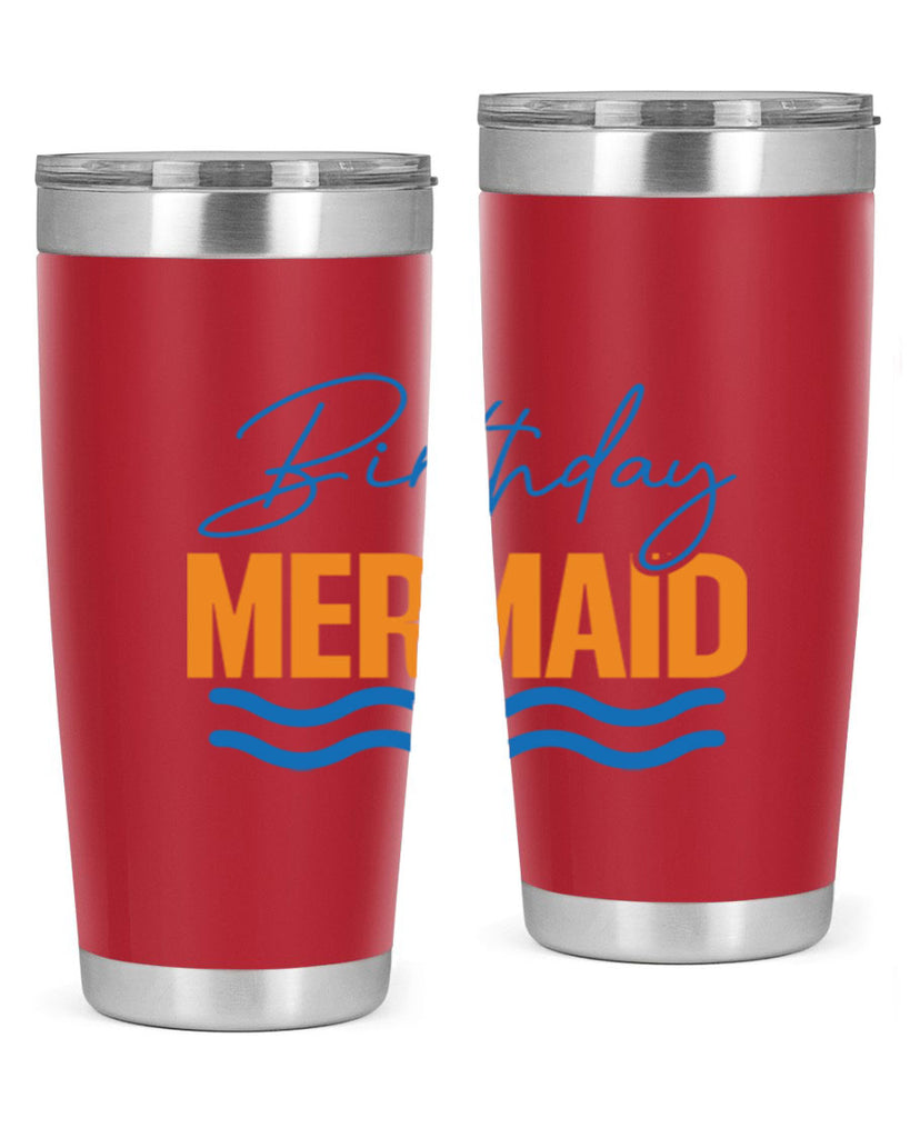 Birthday Mermaid 73#- mermaid- Tumbler