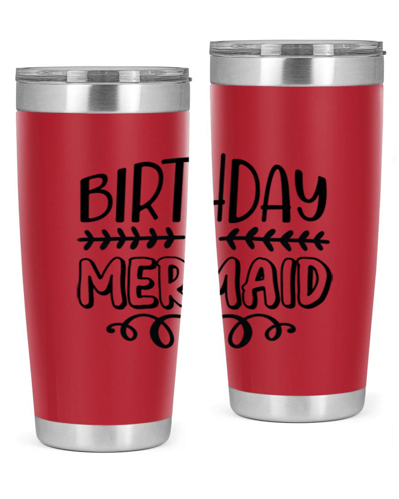 Birthday mermaid 74#- mermaid- Tumbler