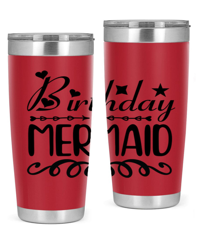 Birthday mermaid 75#- mermaid- Tumbler