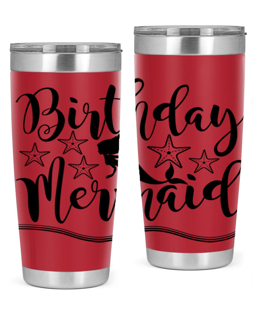 Birthday mermaid 77#- mermaid- Tumbler